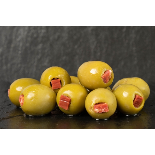 Oliwki Królewskie nadziewane chorizo